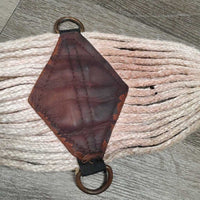 29 Mohair String Roper - Wide Cinch, 2x D's *gc, stains, hair, rusty, discolored, clean
