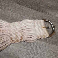 29 Mohair String Roper - Wide Cinch, 2x D's *gc, stains, hair, rusty, discolored, clean