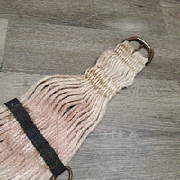 29 Mohair String Roper - Wide Cinch, 2x D's *gc, stains, hair, rusty, discolored, clean
