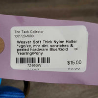 Soft Thick Nylon Halter *vgc/xc, mnr dirt. scratches & peeled hardware