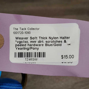 Soft Thick Nylon Halter *vgc/xc, mnr dirt. scratches & peeled hardware