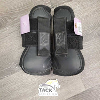 Open Front & Hind Boots, velcro *fair, torn edges, faded, scrapes, clean & dirt
