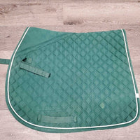 Quilt Jumper Saddle Pad 1x Piping *gc, pills, mnr hair, dirt, faded, threads