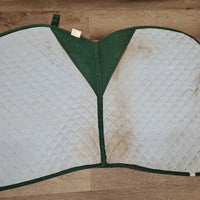 Quilt Jumper Saddle Pad 1x Piping *gc, pills, mnr hair, dirt, faded, threads
