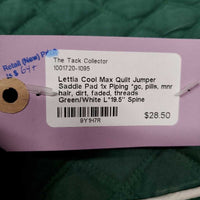Quilt Jumper Saddle Pad 1x Piping *gc, pills, mnr hair, dirt, faded, threads