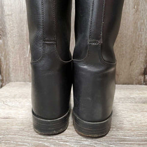 VINTAGE Dress Boots, Pull On, Top Leather Strap *xc, mnr dirt, scuffs & scrapes, older