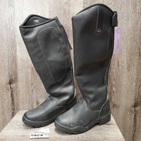 Tall Winter Riding Boots, zips *vgc, dirt, rubs, stains, sticky & stiff zipper
