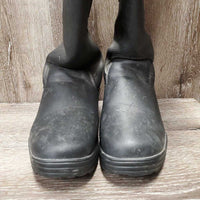 Tall Winter Riding Boots, zips *vgc, dirt, rubs, stains, sticky & stiff zipper
