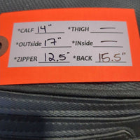 Tall Winter Riding Boots, zips *vgc, dirt, rubs, stains, sticky & stiff zipper
