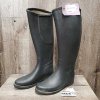 JUNIORS Tall Soft Rubber Riding Boots *xc/vgc, mnr dirt & scratches
