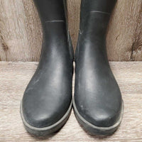 JUNIORS Tall Soft Rubber Riding Boots *xc/vgc, mnr dirt & scratches