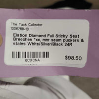 Full Sticky Seat Breeches *xc, mnr seam puckers & stains
