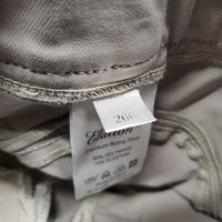 Euroseat Breeches *gc/fair, MISSING Button, seam puiuckers, stains, dingy, v.stained legs & seat
