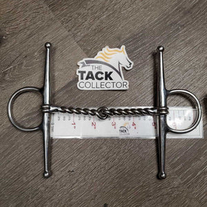 Single Tight Twisted Wire Full Cheek Snaffle *xc, clean, v.mnr dirt/residue