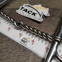 Single Tight Twisted Wire Full Cheek Snaffle *xc, clean, v.mnr dirt/residue
