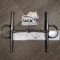 Single Tight Twisted Wire Full Cheek Snaffle *xc, clean, v.mnr dirt/residue
