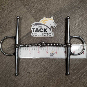 Single Tight Twisted Wire Full Cheek Snaffle *xc, clean, v.mnr dirt/residue