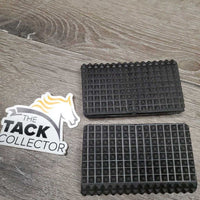 2 - "2 Hole" Plastic Stirrup Iron Grips Replacements *xc/like new, clean