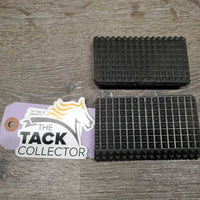 2 - "2 Hole" Plastic Stirrup Iron Grips Replacements *xc/like new, clean