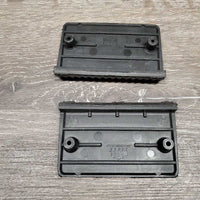 2 - "2 Hole" Plastic Stirrup Iron Grips Replacements *xc/like new, clean
