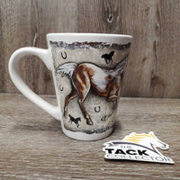 "Running Horses" Coffee Mug, box *like new