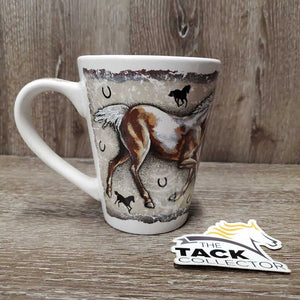 "Running Horses" Coffee Mug, box *like new