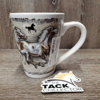 "Running Horses" Coffee Mug, box *like new
