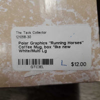 "Running Horses" Coffee Mug, box *like new