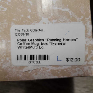 "Running Horses" Coffee Mug, box *like new
