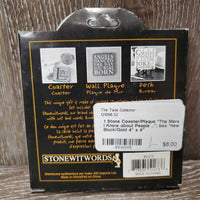 1 Stone Coaster/Plaque "The More I Know about People ...", box *new
