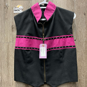 Western Showmanship Vest, zip *vgc