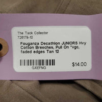 JUNIORS Hvy Cotton Breeches, Pull On *vgc, faded edges