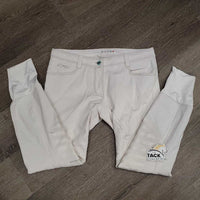 Euroseat Breeches *gc, curled inner waist, dingy, v.rubbed seat & waist, pills, mnr snags, stains & undone stitching
