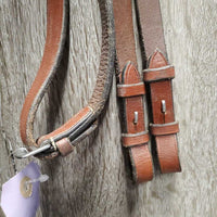 Rsd FS Bridle, Braided Reins *vgc, clean & mnr dirt, scraped edges, stiff, creases, rubs, dents
