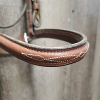 Rsd FS Bridle, Braided Reins *vgc, clean & mnr dirt, scraped edges, stiff, creases, rubs, dents