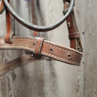 Rsd FS Bridle, Braided Reins *vgc, clean & mnr dirt, scraped edges, stiff, creases, rubs, dents
