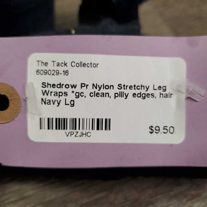 Pr Nylon Stretchy Leg Wraps *gc, clean, pilly edges, hair
