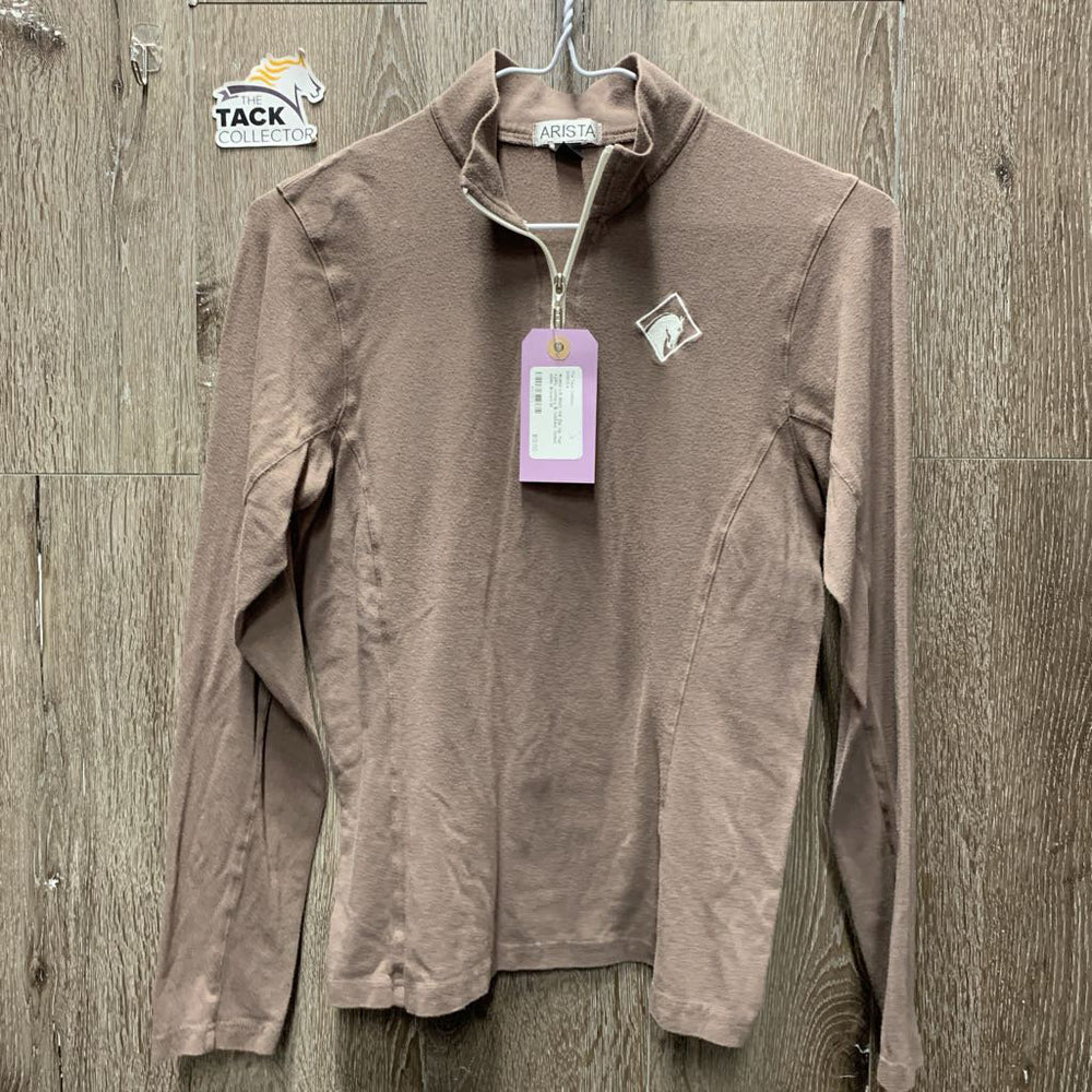 LS Shirt, 1/4 Zip Up *fair, v.pilly, clumpy & rubbed, faded, older