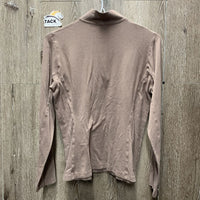 LS Shirt, 1/4 Zip Up *fair, v.pilly, clumpy & rubbed, faded, older