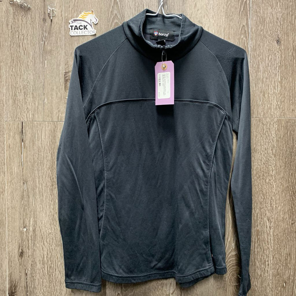 LS Fleece Lined Shirt, 1/4 Zip up *fair, v.rubbed & snagged, pills