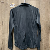 LS Fleece Lined Shirt, 1/4 Zip up *fair, v.rubbed & snagged, pills