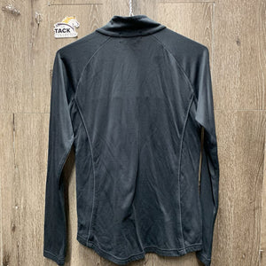 LS Fleece Lined Shirt, 1/4 Zip up *fair, v.rubbed & snagged, pills