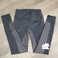 Sticky Full Seat Riding Tight Breeches, Pull On, Zip Thigh Pocket, tags *new
