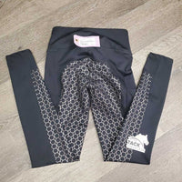 Sticky Full Seat Riding Tight Breeches, Pull On, Zip Thigh Pocket, tags *new
