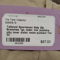 Side Zip Breeches *gc, older, mnr puckers, pilly inner waist, seam puckers
