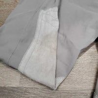 EuroSeat Breeches *gc, older, mnr snags, hairy velcro, seat seams: mnr stains, pulls & loose stitching, ankles: faded & pilly edges
