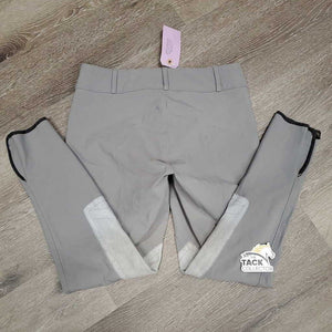EuroSeat Breeches *gc, older, mnr snags, hairy velcro, seat seams: mnr stains, pulls & loose stitching, ankles: faded & pilly edges