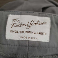 EuroSeat Breeches *gc, older, mnr snags, hairy velcro, seat seams: mnr stains, pulls & loose stitching, ankles: faded & pilly edges
