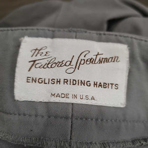 EuroSeat Breeches *gc, older, mnr snags, hairy velcro, seat seams: mnr stains, pulls & loose stitching, ankles: faded & pilly edges