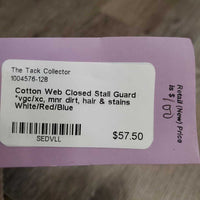Cotton Web Closed Stall Guard *vgc/xc, mnr dirt, hair & stains
